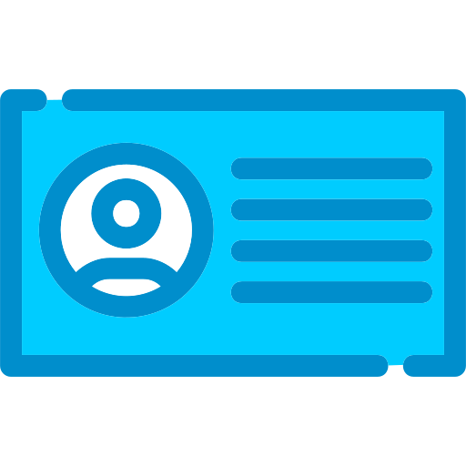 tarjeta de identificación icono gratis
