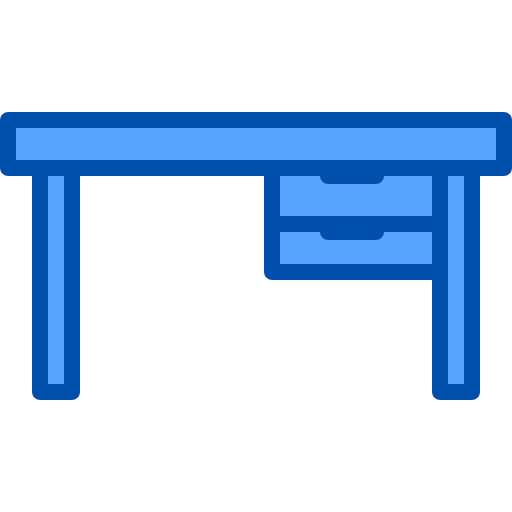 mesa de oficina icono gratis