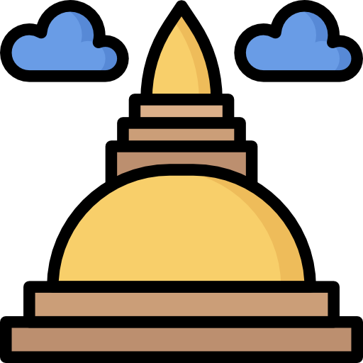 Temple Surang Lineal Color Icon