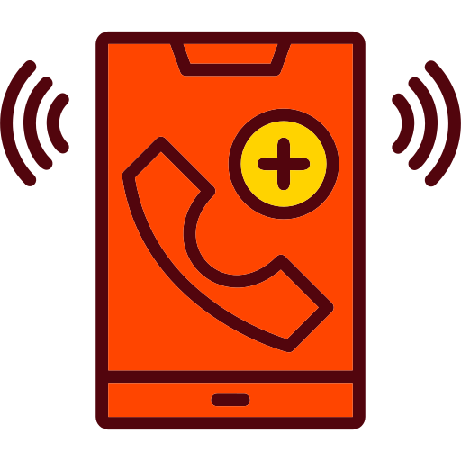 llamada de emergencia icono gratis