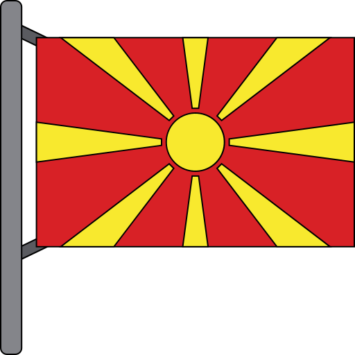 macedonia del norte icono gratis