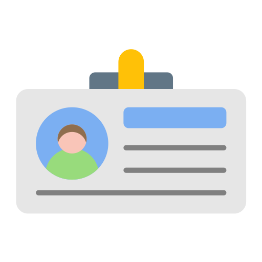 tarjeta de identificación icono gratis