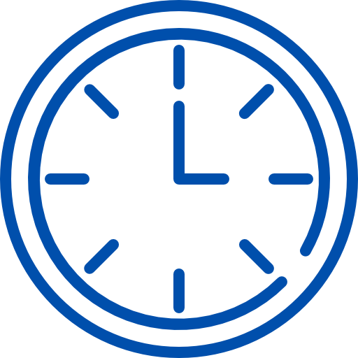 Clock xnimrodx Blue icon