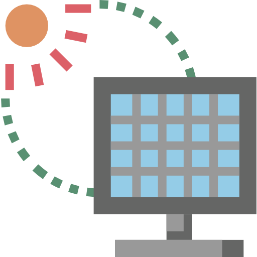 panel solar icono gratis