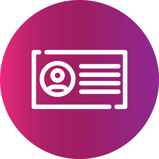 Удостоверение личности бесплатно иконка