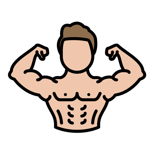 aptitud física icono gratis