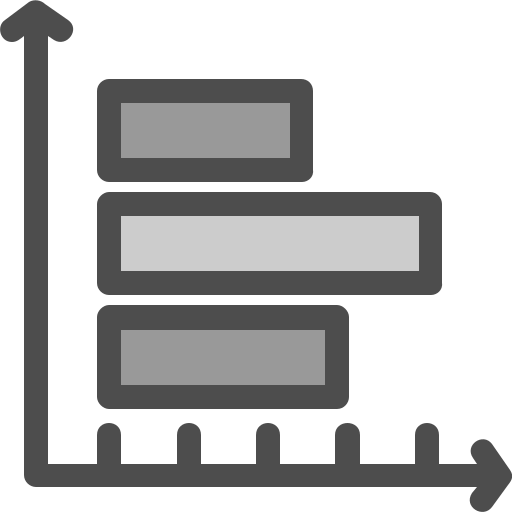 Horizontal bar free icon Horizontal bar free icon