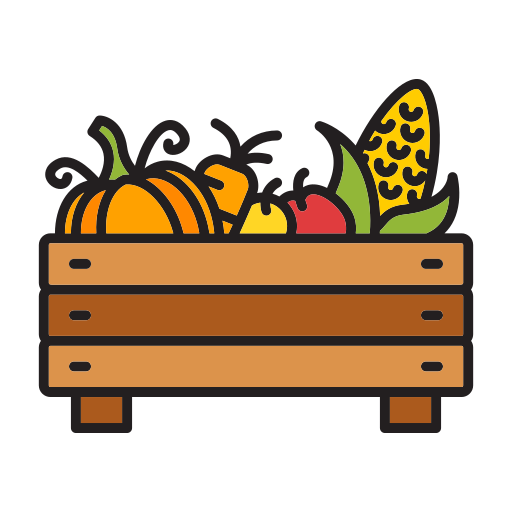 caja de frutas icono gratis