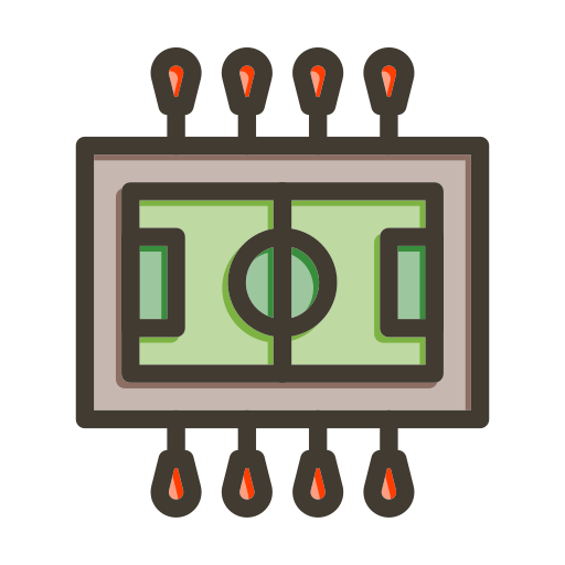 futbolín icono gratis