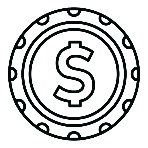 Dollar free icon Dollar free icon