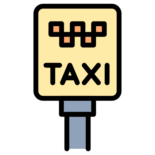 señal de taxi icono gratis