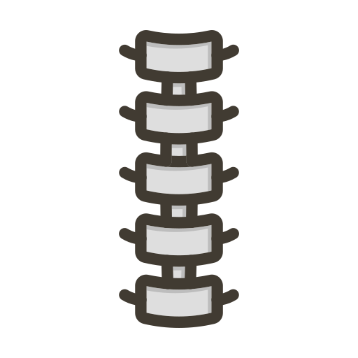 columna vertebral icono gratis