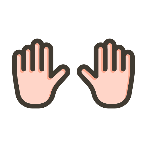 Two hands - Free people icons