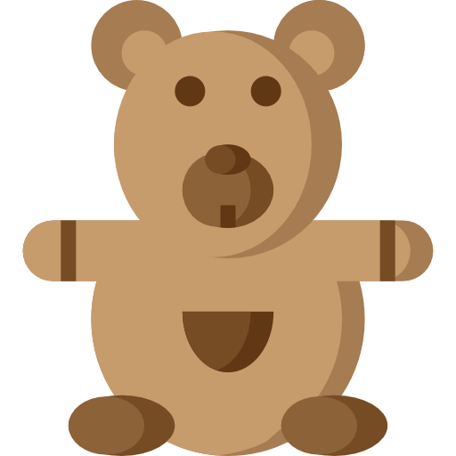 oso de peluche icono gratis