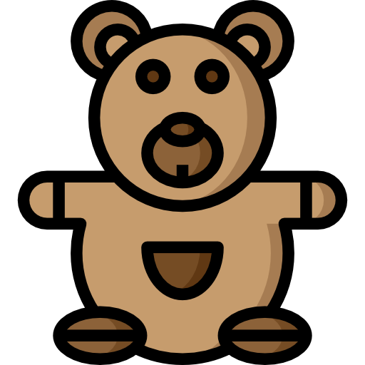 oso de peluche icono gratis