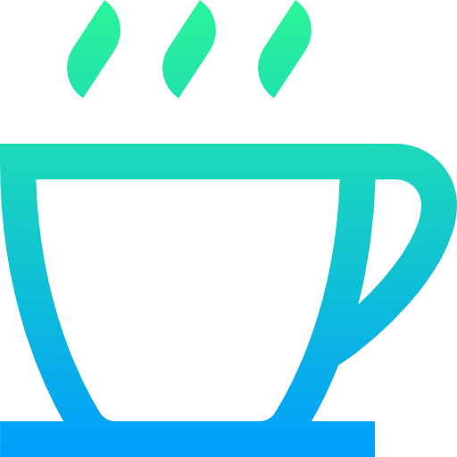 Coffee icon Super Basic Straight Gradient