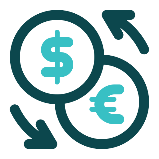 Money exchange Generic color outline icon