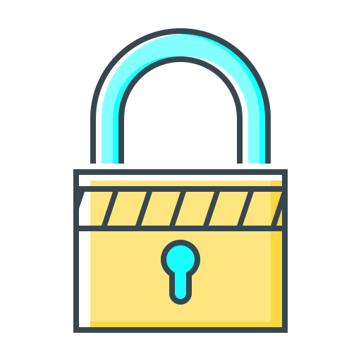 Lock Generic color lineal-color icon