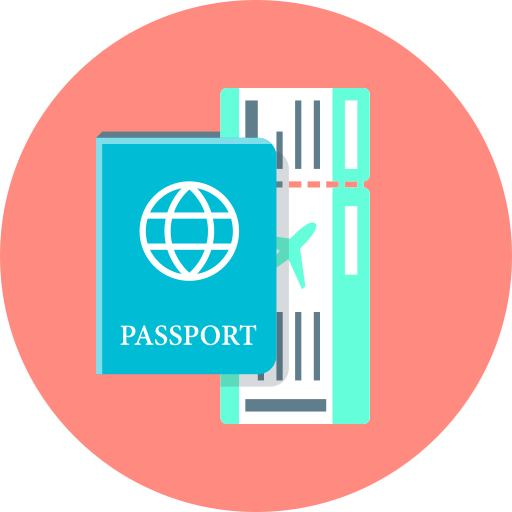 pasaporte icono gratis