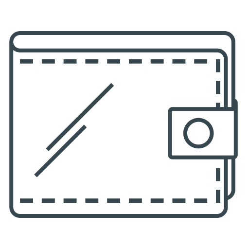 billetera icono gratis