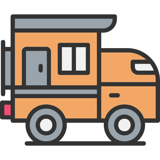 furgoneta camper icono gratis