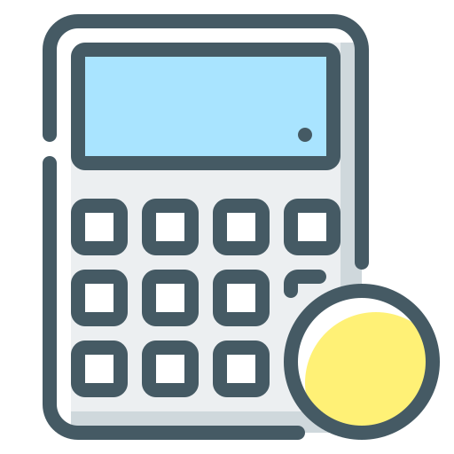 calculadora de crédito icono gratis