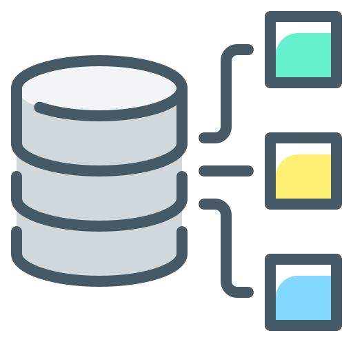 Database structure - Free arrows icons