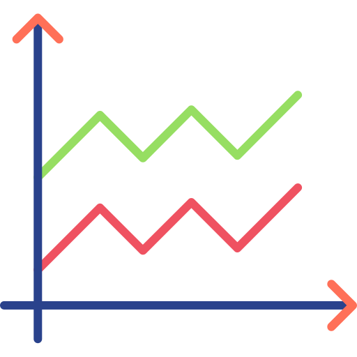 gráfico de área icono gratis