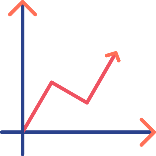 gráfico de linea icono gratis