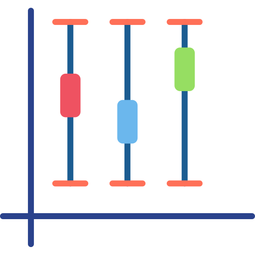 diagrama de caja icono gratis