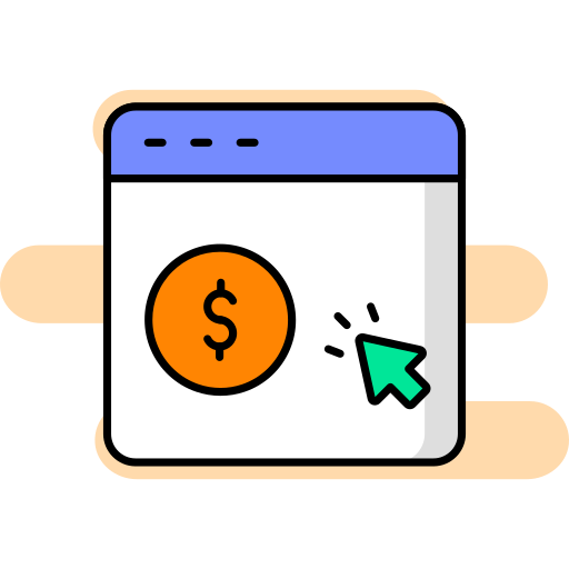 Online purchase free icon