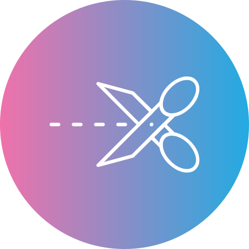 cortar con tijeras icono gratis