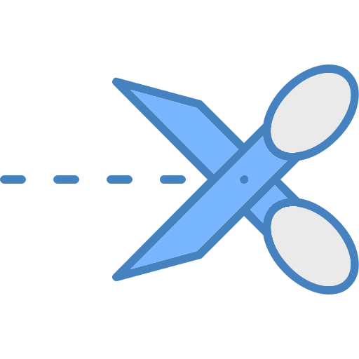 cortar con tijeras icono gratis