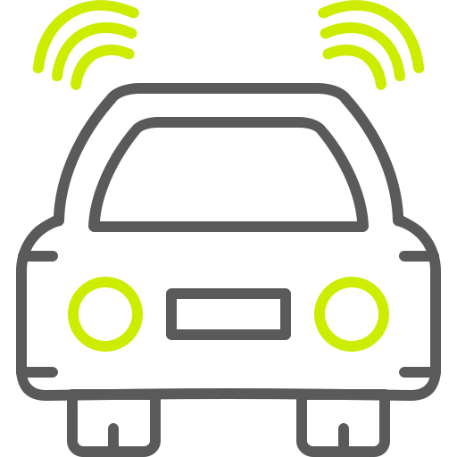 auto inteligente icono gratis