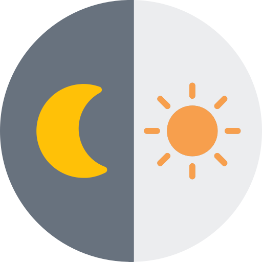 Day and night - Free education icons