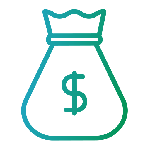 Money bag Generic gradient outline icon