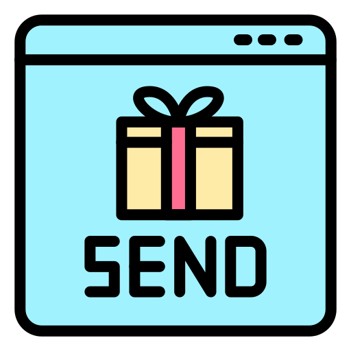 geschenk verschicken kostenlos Icon geschenk verschicken kostenlos Icon
