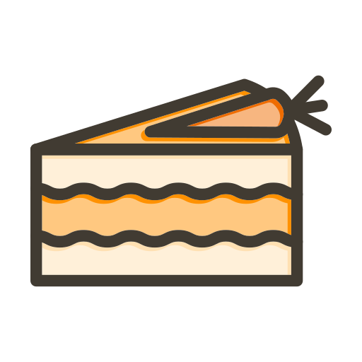 pastel de zanahoria icono gratis