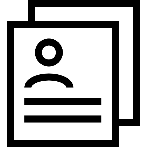 currículum icono gratis