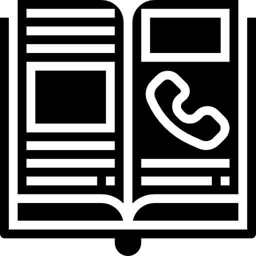 directorio telefónico icono gratis