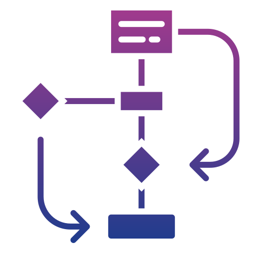 diagrama de flujo icono gratis