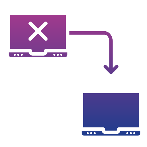 conmutación por error icono gratis