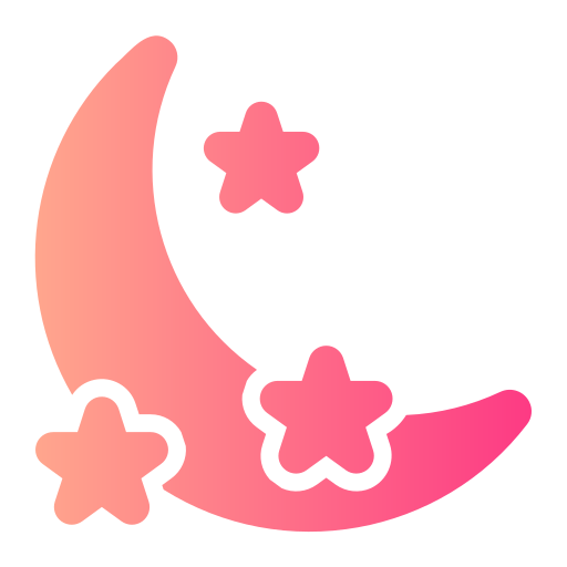 luna creciente icono gratis