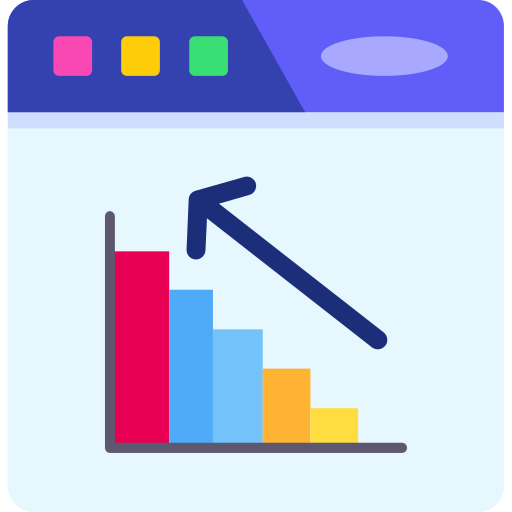 gráfico de barras icono gratis