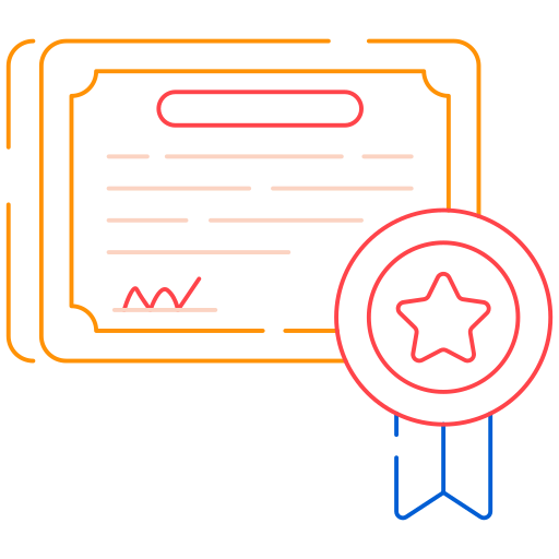 Certificated free icon