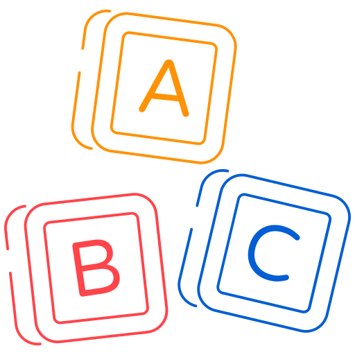 bloque abc icono gratis