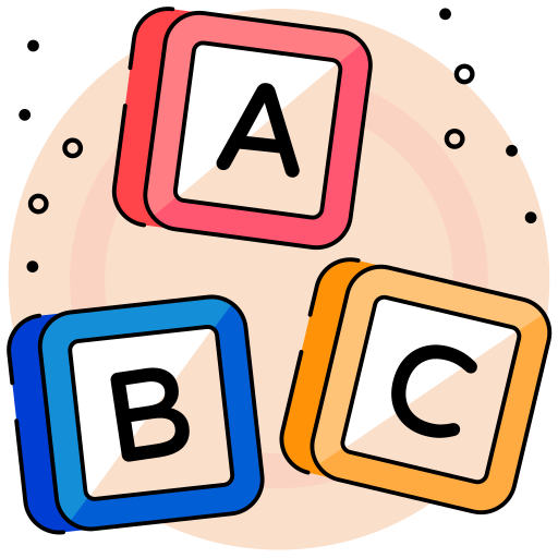 bloque abc icono gratis