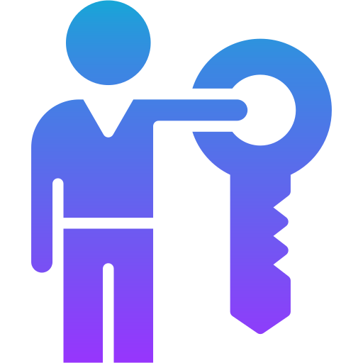 persona clave icono gratis