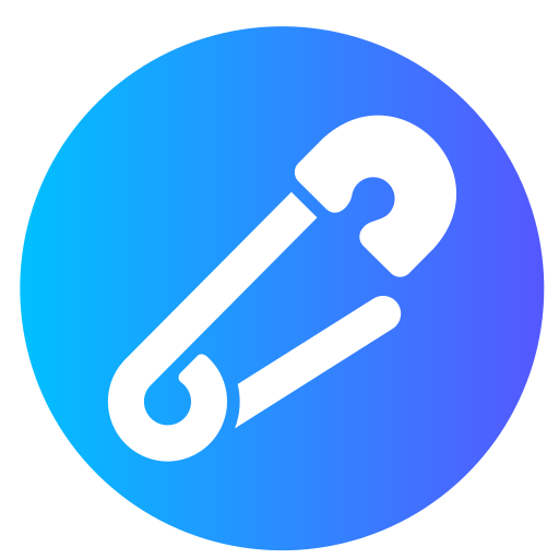 Safety pin Generic gradient fill icon