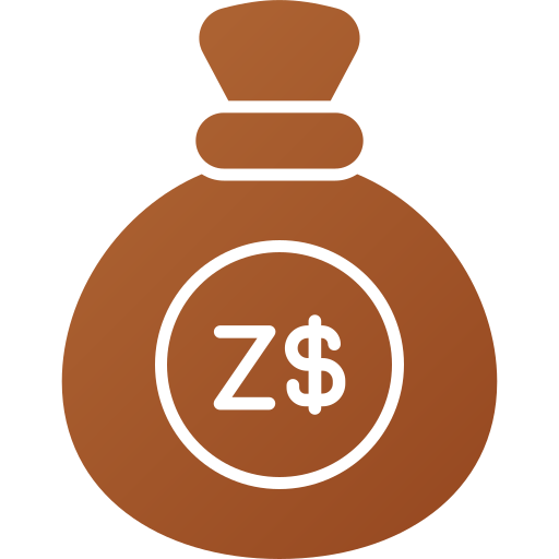 dólar de zimbabwe icono gratis